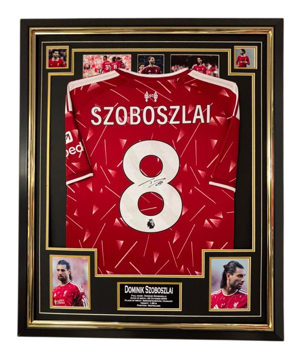 dominic szoboslai signed shirt framed