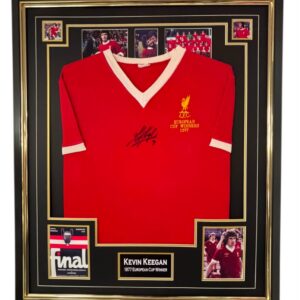 FRAMED 1977 Display Kevin Keegan of Liverpool Signed Shirt