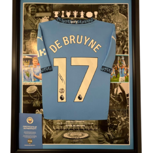 Kevin De Bruyne Signed City Shirt with Club Vertificate