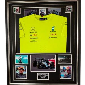 New Framed Kimi Antonelli Signed Photo with Shirt