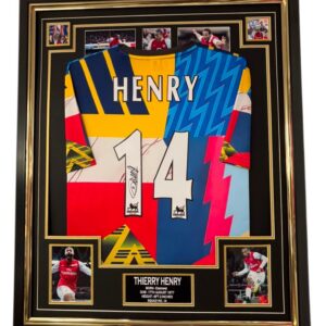 Rare 1 of 3 Thierry Henry Signed Shirt Framed