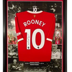 Wayne Rooney Signed Shirt UNITED LEGEND DISPLAY