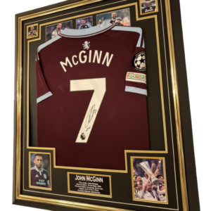 John McGinn Framed Signed Shirt 2026 2027