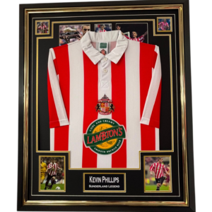 Kevin Phillips of Sunderland Signed Photo with Shirt Display