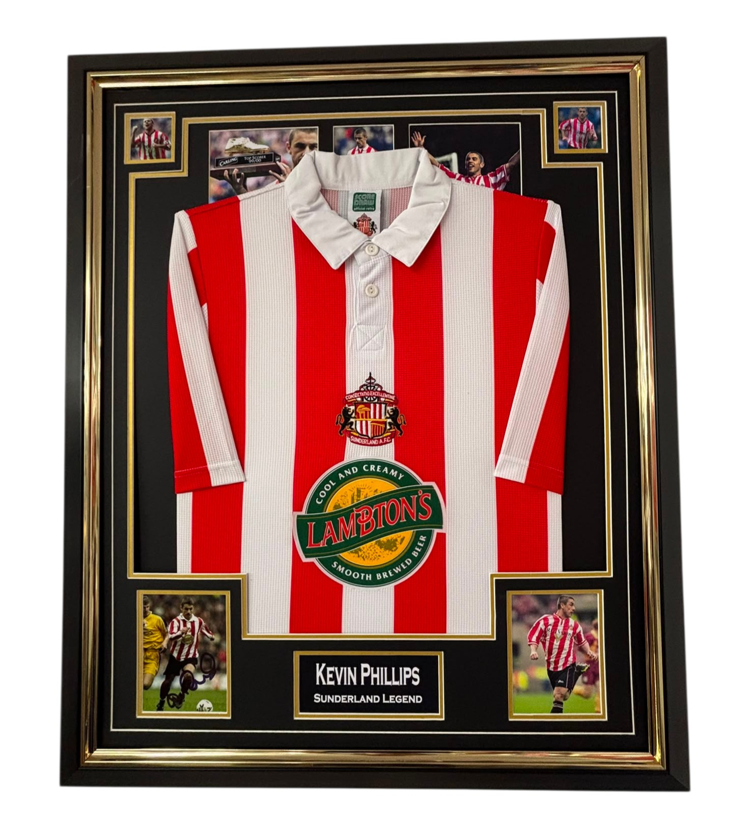 KEVIN PHILLIPS SIGNED DISPLAY WITH SHIRT