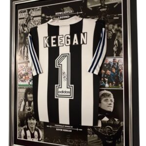 Framed Kevin Keegan Signed Shirt THE ENTERTAINERS