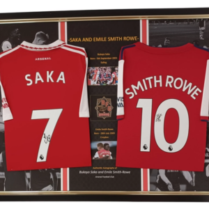 Bukayo Saka and Emile Smith Rowe Signed Shirts