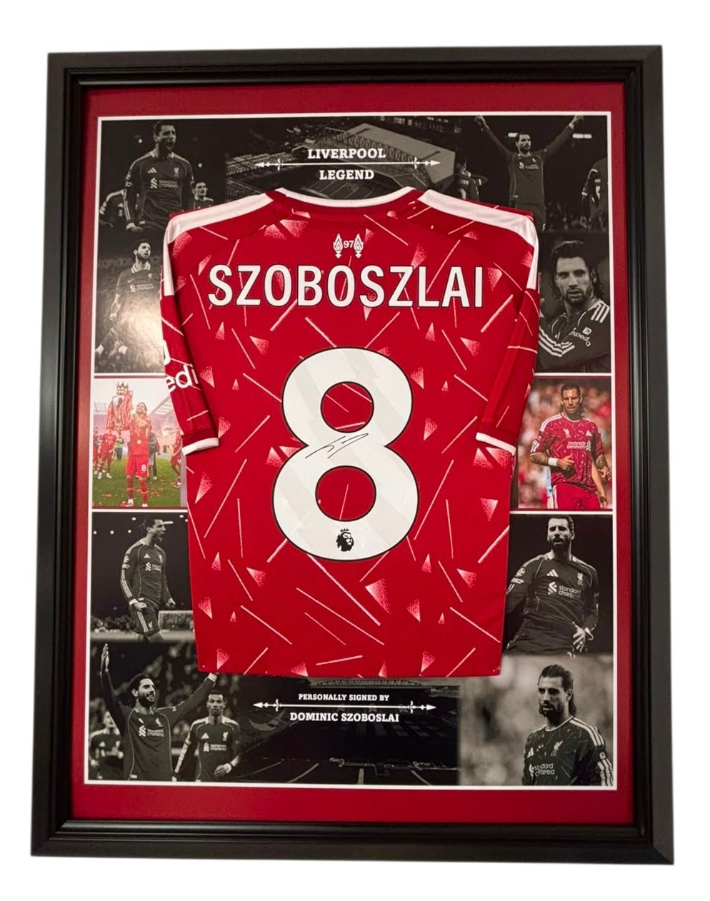 framed szoboslai signed shirt jersey