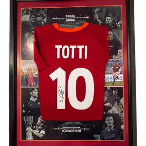 Framed Francesco Totti Signed Framed Shirt Beckett Approved
