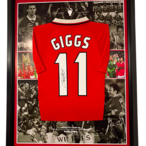 Ryan Giggs of Manchester United Signed Shirt 1999 CHAMPIONS DISPLAY