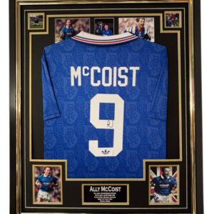 Framed Ally McCoist of Rangers Signed Shirt