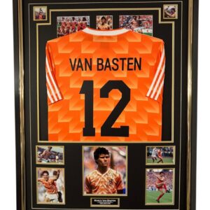 Framed Marco Van Basten of Holland Signed Photo with Shirt