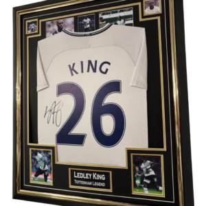 Framed Ledley King of Tottenham Signed Jersey
