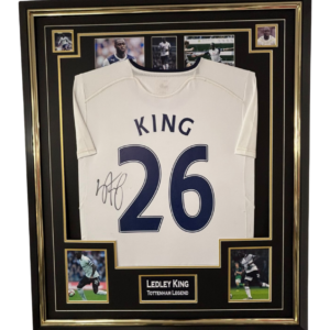 Framed Ledley King of Tottenham Signed Shirt