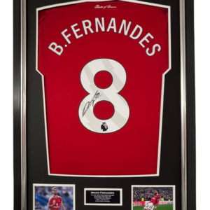 Bruno Fernandes of United Signed Shirt