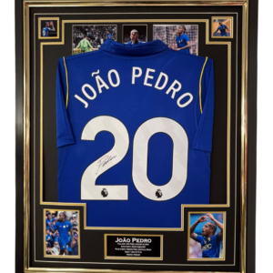 Joao Pedro Signed Shirt Chelsea Star Framed Display