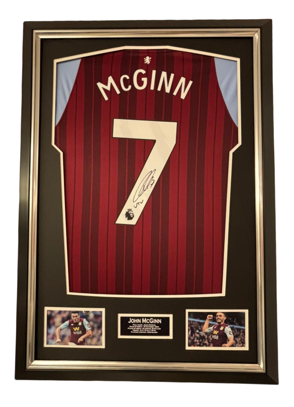mcginn signed shirt