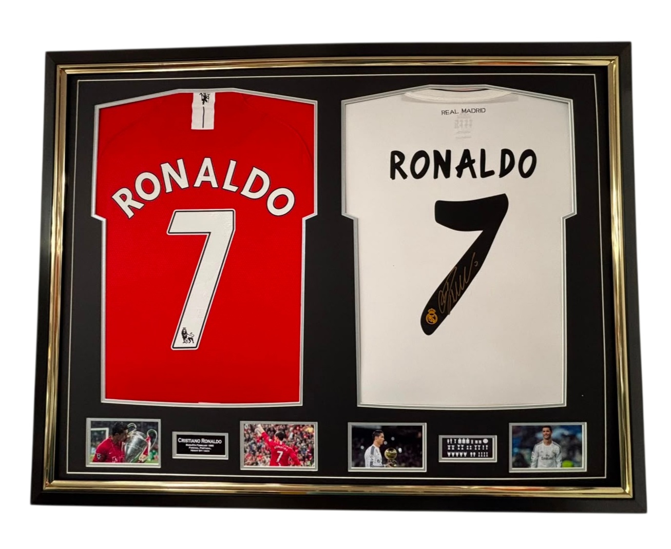 ronaldo signed shirt jersey united madrid