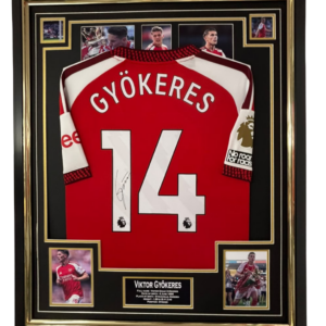 Viktor Gyokeres Signed Shirt Framed 2026 2027