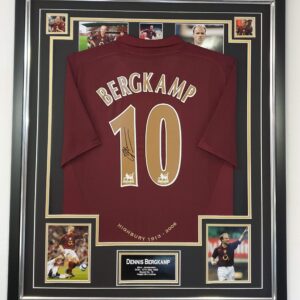Authenticated Autograph Dennis Bergkamp Signed Shirt Framed 2025 2026