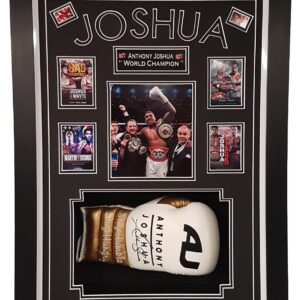Anthony Joshua Signed Boxing Glove Framed and Authenticated