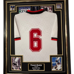 Framed Franco Baresi Milan SIGNED SHIRT