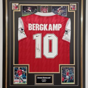 Authenticated Autograph 1994 Dennis Bergkamp Signed Shirt Framed