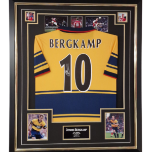 Authenticated Autograph Dennis Bergkamp Signed Shirt Framed