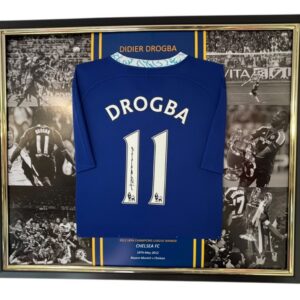 Framed Didier Drogba of Chelsea Signed Shirt