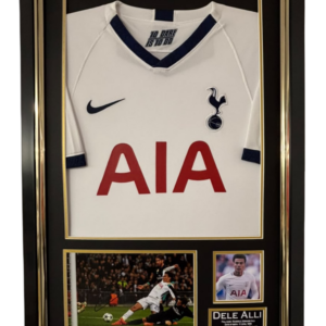Framed Dele Alli Signed Photo with Shirt WITH CERTIFICATE