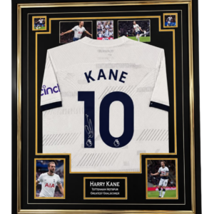 Framed Authenticated Harry Kane of Tottenham Signed Shirt