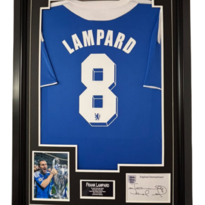 Framed Frank Lampard of Chelsea Signed Display with Shirt