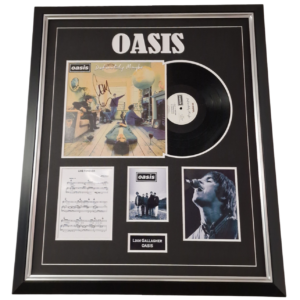 Oasis Liam Gallagher Signed Record LP Definitely Maybe
