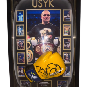 Framed Authenticated Oleksandr Usyk Signed Boxing Glove
