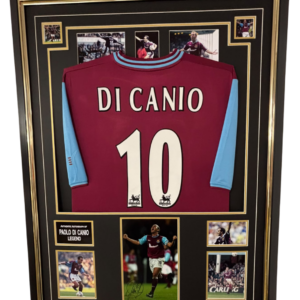 Paolo Di Canio of West Ham Signed Photo with Shirt