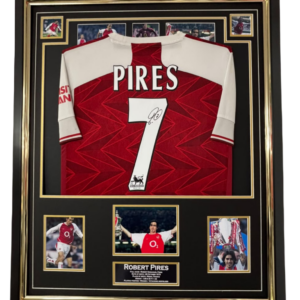 Legend Framed Robert Pires Signed Shirt