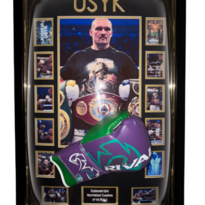 Framed Oleksandr Usyk Signed Boxing Glove
