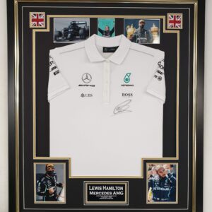 Lewis Hamilton Signed Shirt Framed
