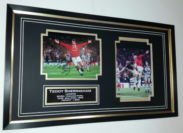 Teddy Sheringham of Manchester United Signed Photo
