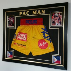 Manny Pacquiao Signed Boxing Shorts Vs Floyd Mayweather