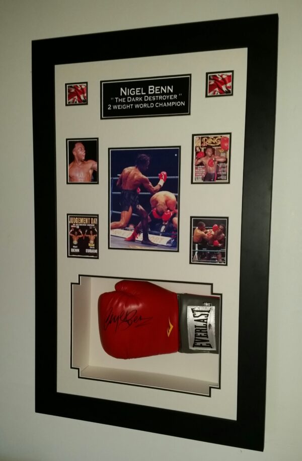 Nigel Benn Signed boxing Glove