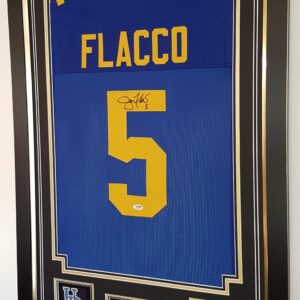 JOE FLACCO Signed Jersey DELAWARE BLUE HENS