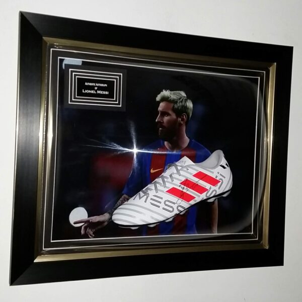 Lionel Messi of Barcelona  Signed Football Boot