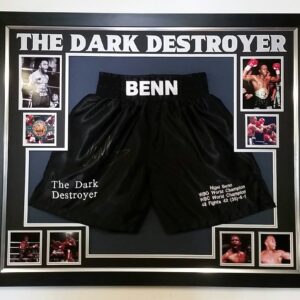 Nigel Benn Signed Boxing Shorts