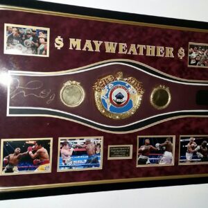 Floyd Mayweather Signed Boxing Belt WBO Display