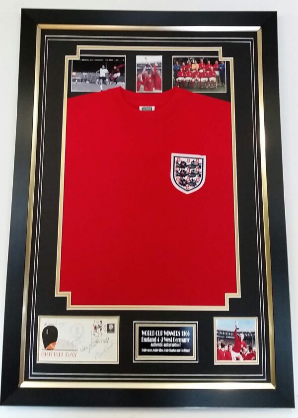 Booby Moore Signed England Shirt Display