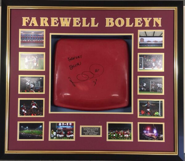 West Ham Seat Signed By Mark Noble