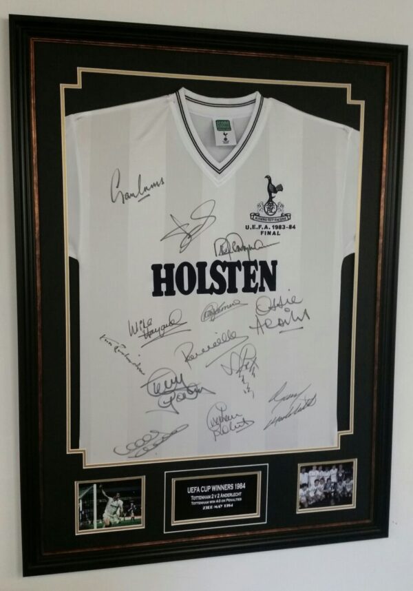 Tottenham 1984 Signed Shirt UEFA Cup Winners