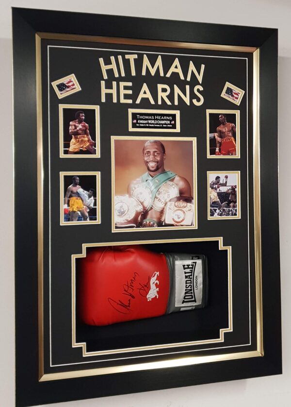 Thoma Hearns Signed Boxing Glove