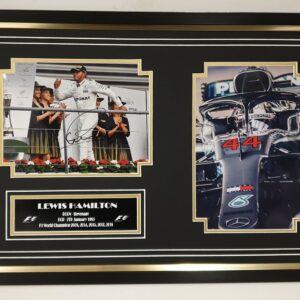 Lewis Hamilton Signed Photo Framed Display
